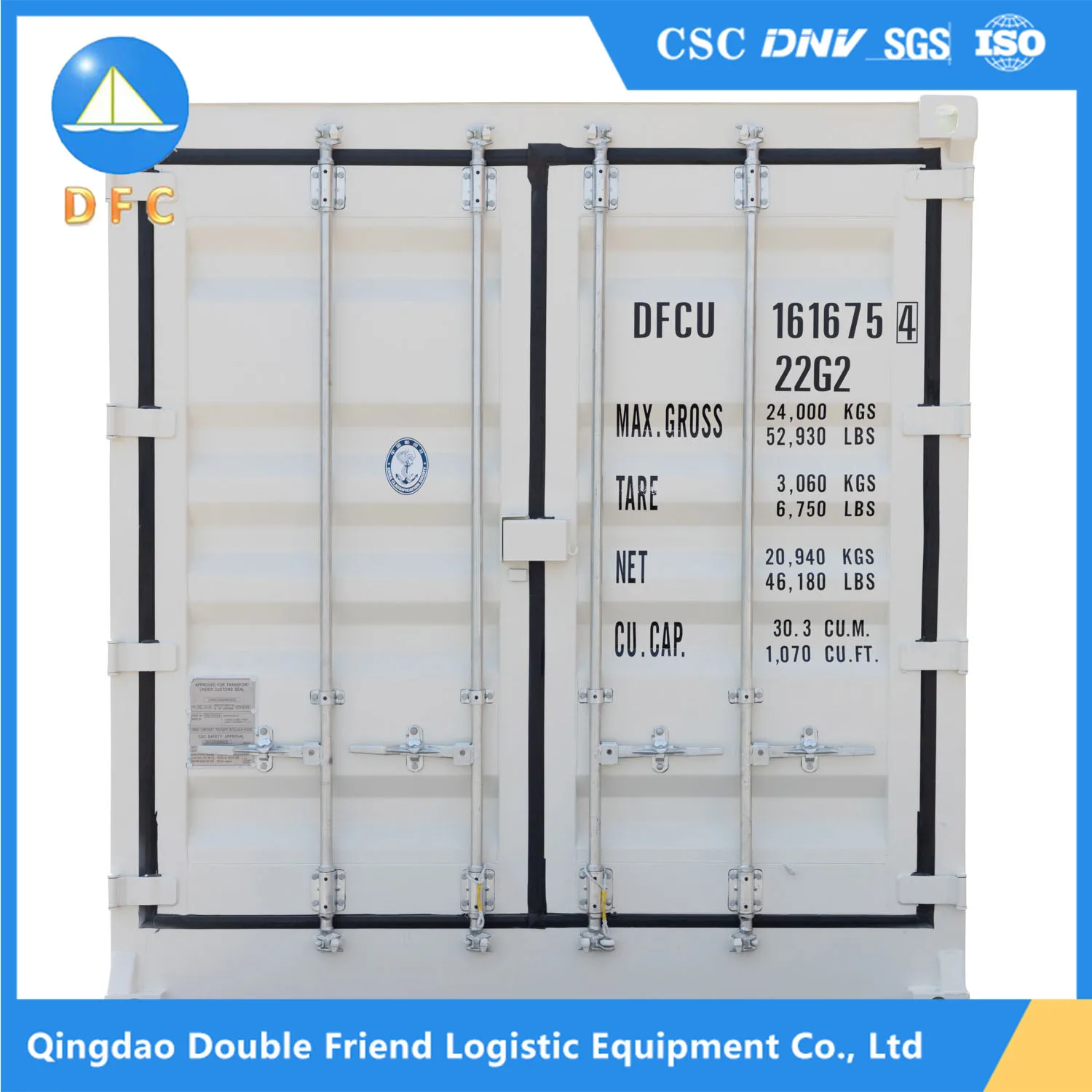 Professional Production Marine Standard 20 Feet Length Shipping Container for Cargo Transportation