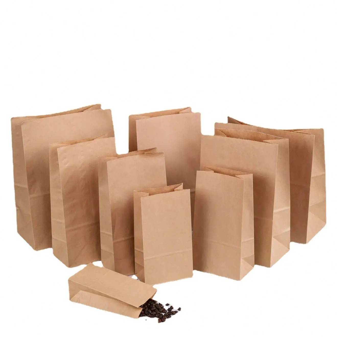 Custom Printing 3# 12*7*12CM * Luxury Packaging Custom Shopping with Logo Kraft Paper Bag China TY Brown Flexo Printing Accept