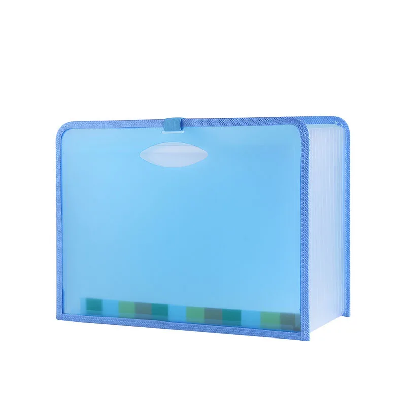 
New Style Wraped Edge 13 Layer Organ Briefcase A4 Expanding File Folder Multi-layer Student Organ Bag 