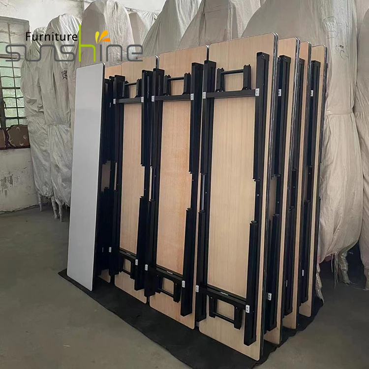 Home Office Training Folding Desks Durable Rectangle Table Folding Table Frame for Conference Room