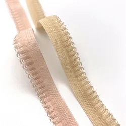 Factory wholesale custom width nylon plush fabric elastic band girl underwear elastic band lace shoulder strap