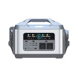 Outdoor Lifepo4 Solar Power Station Rechargeable Storage Power Supply 2000w Emergency Power for Electricity Goes Out 3000w