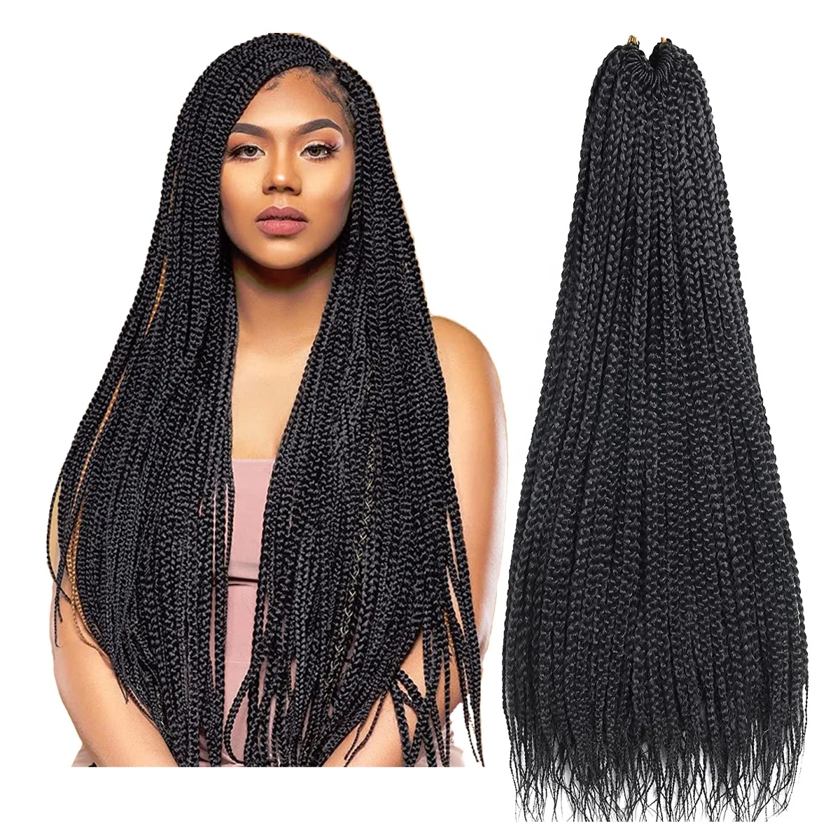 Hot quality cheap price crochet braids hair ombre box braid braid hair butterfly locs passion twist crochet hair