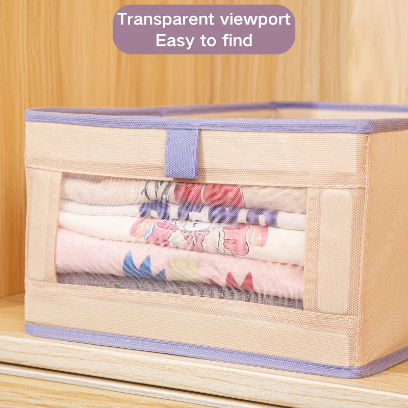 Factory Direct Large Capacity Non-Woven Fabric Plastic Board Folding Storage Basket Windows Mesh Ventilation Support OEM ODM