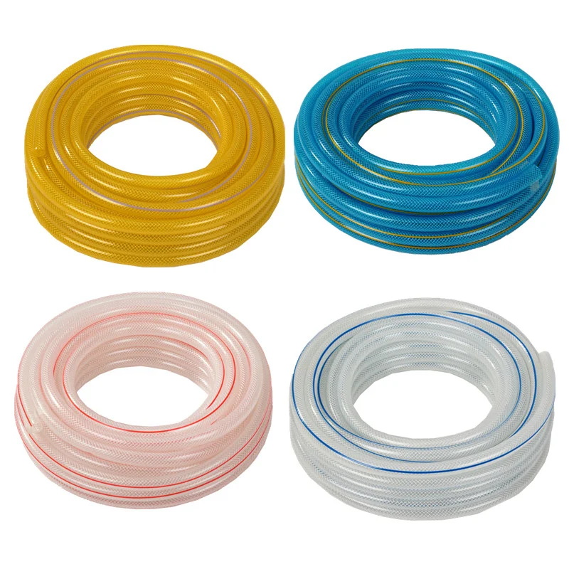 
Fiber Pipe Reinforced Flexible Agricultural Water Customized Braided Pvc Garden Hose 