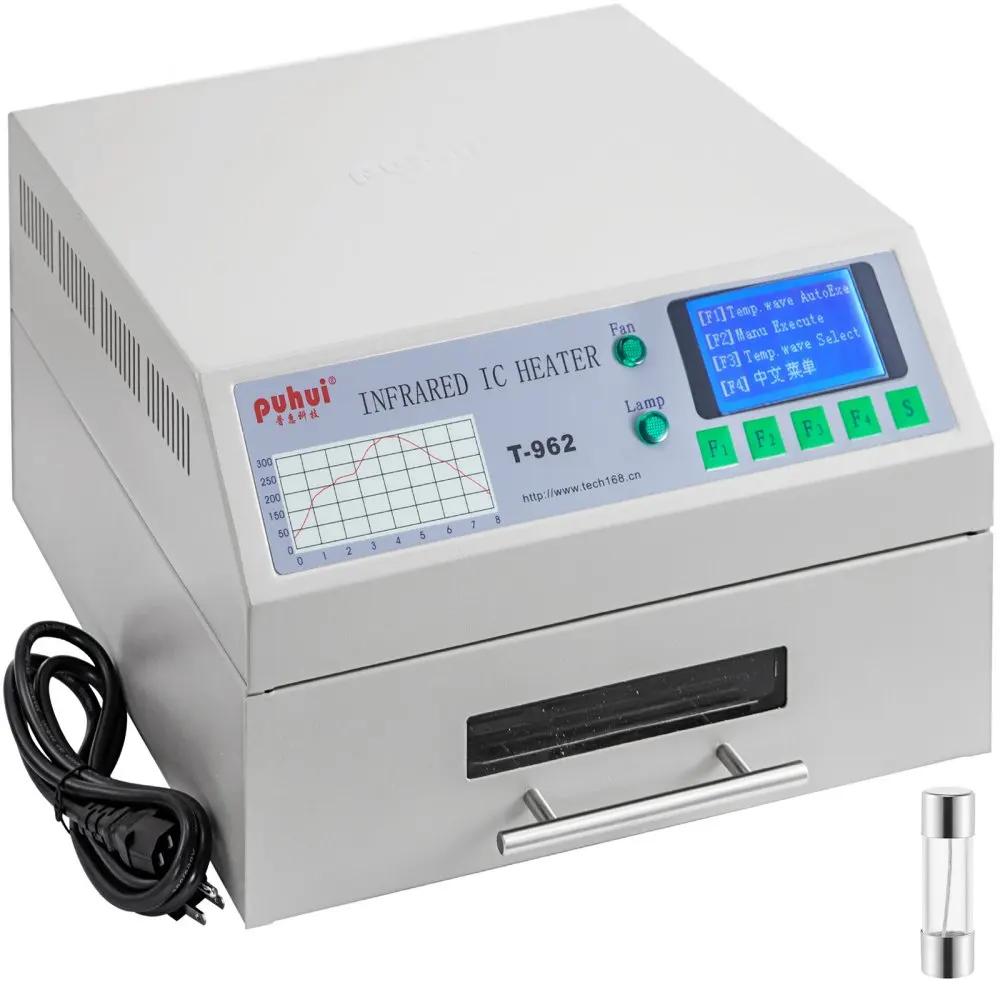 Wholesale Small Solder Paste Reflow Oven T-962A+ lead-free BGA smt desktop infrared reflow oven for pcb soldering