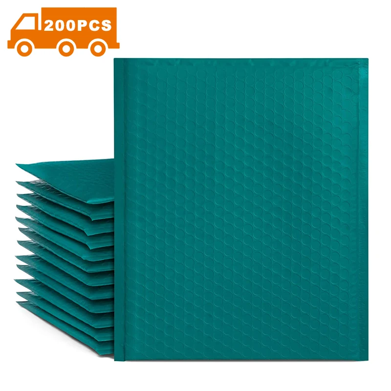 
[Free Shipping] Ready To Ship Wholesale Custom Turquoise Padded Shipping Mailing Plastic Wrap Post Poly Courier bubble Bags 