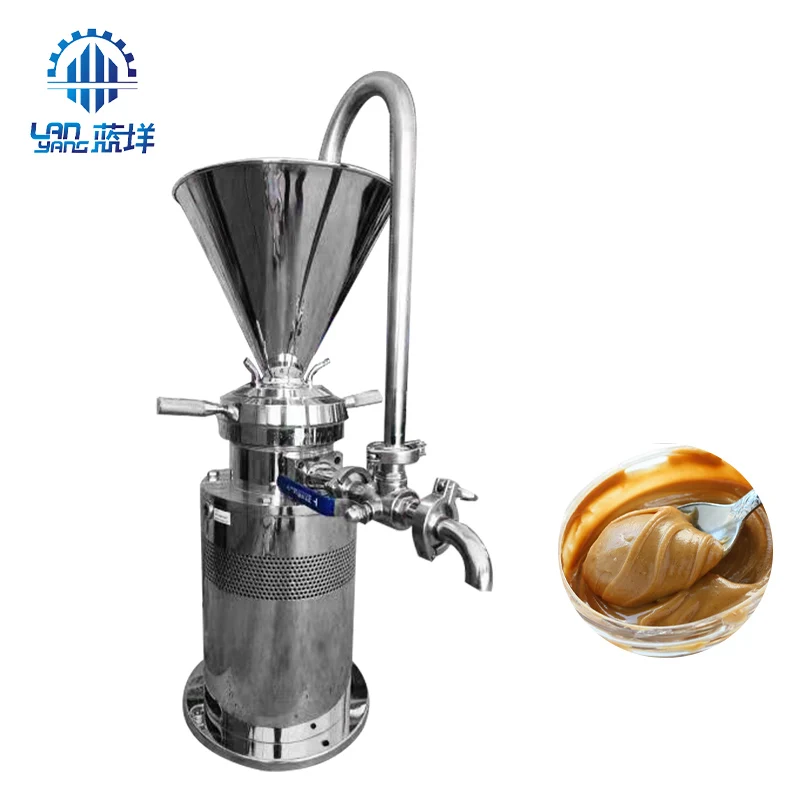 small capacity vertical type grinding machine food grade stainless steel colloid mill home use peanut butter making machine