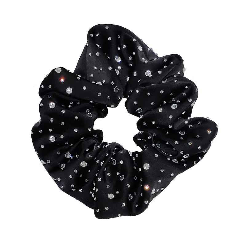 pearl Hair Scrunchies Women Accessories Fabric Elastic Hair Band Hair Ties Girls Pearl Satin Scrunchies