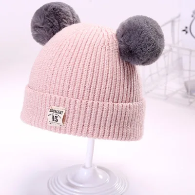 Autumn Kids Winter Hats And Caps New Designer Wool Children Baby Beanie Hats Knitted Caps