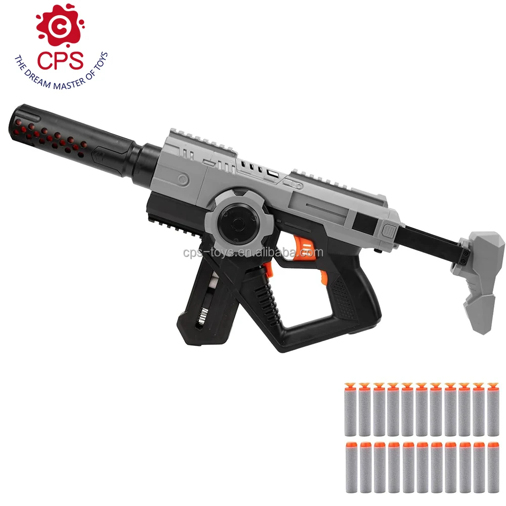 Soft Bullets Gun 20 Capacity Dart Electric Foam Blaster for Kids Automatic Toy Gun Outdoor Toys