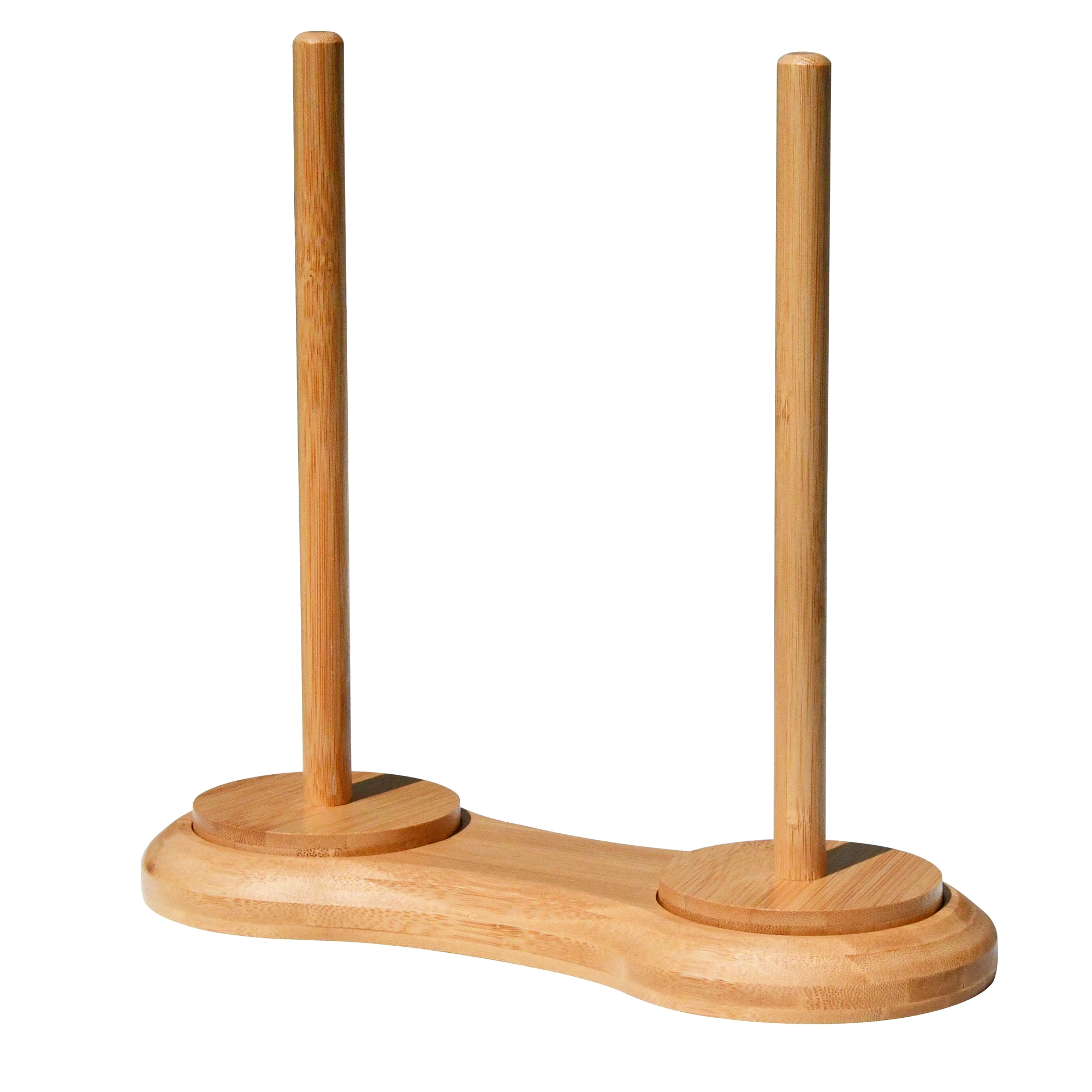 Revolving Double Yarn Cone Holder Wooden Yarn Warp Creel Stand Crocheting or Knitting Ball Dispenser