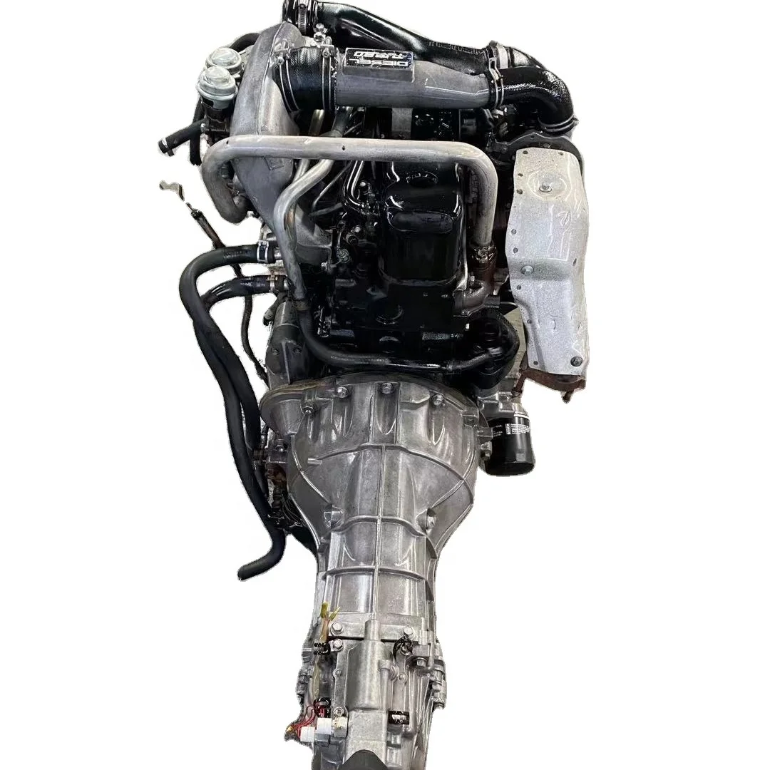 4JA1T  used genuine engine turbo charger 2.5T motor with transmission box gearbox for ISUZU pick up