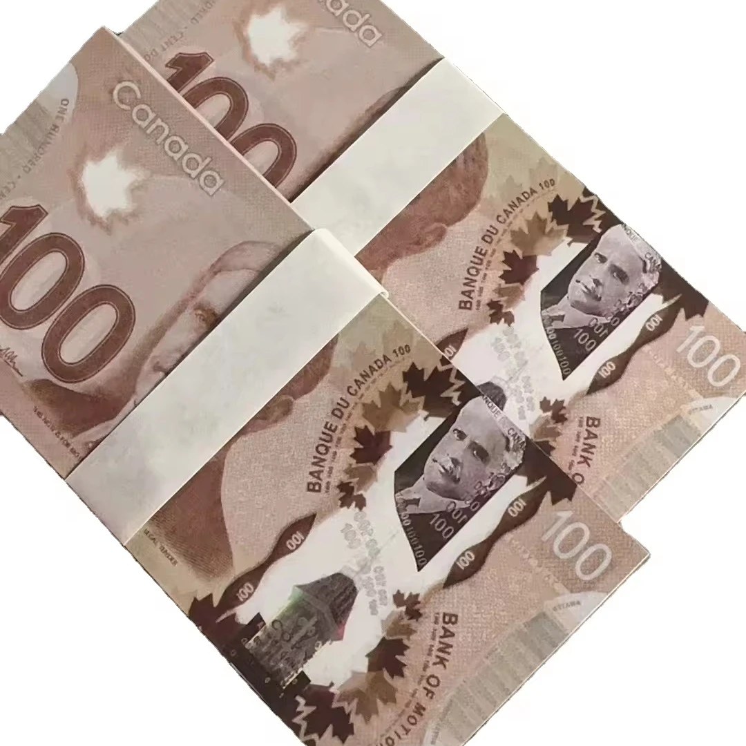 Пластиковые доллары для фильмов Великобритания полимерная бумага высокого качества настоящая Выдержка Британская 20 фунтов реалистичные канадские деньги