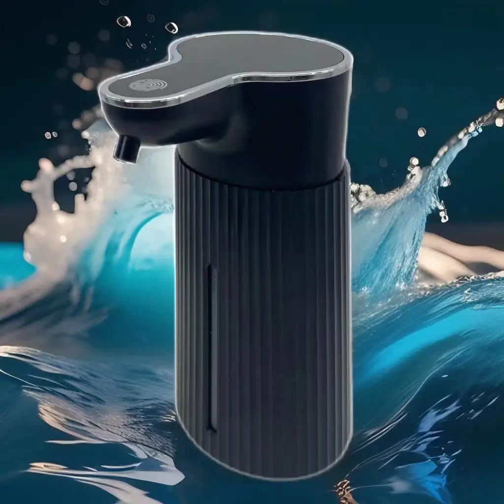 Black Smart Sensor Touchless Dish Foam Automatic Liquid Soap Dispenser Customized Factory Household Hotel Use Battery Powered