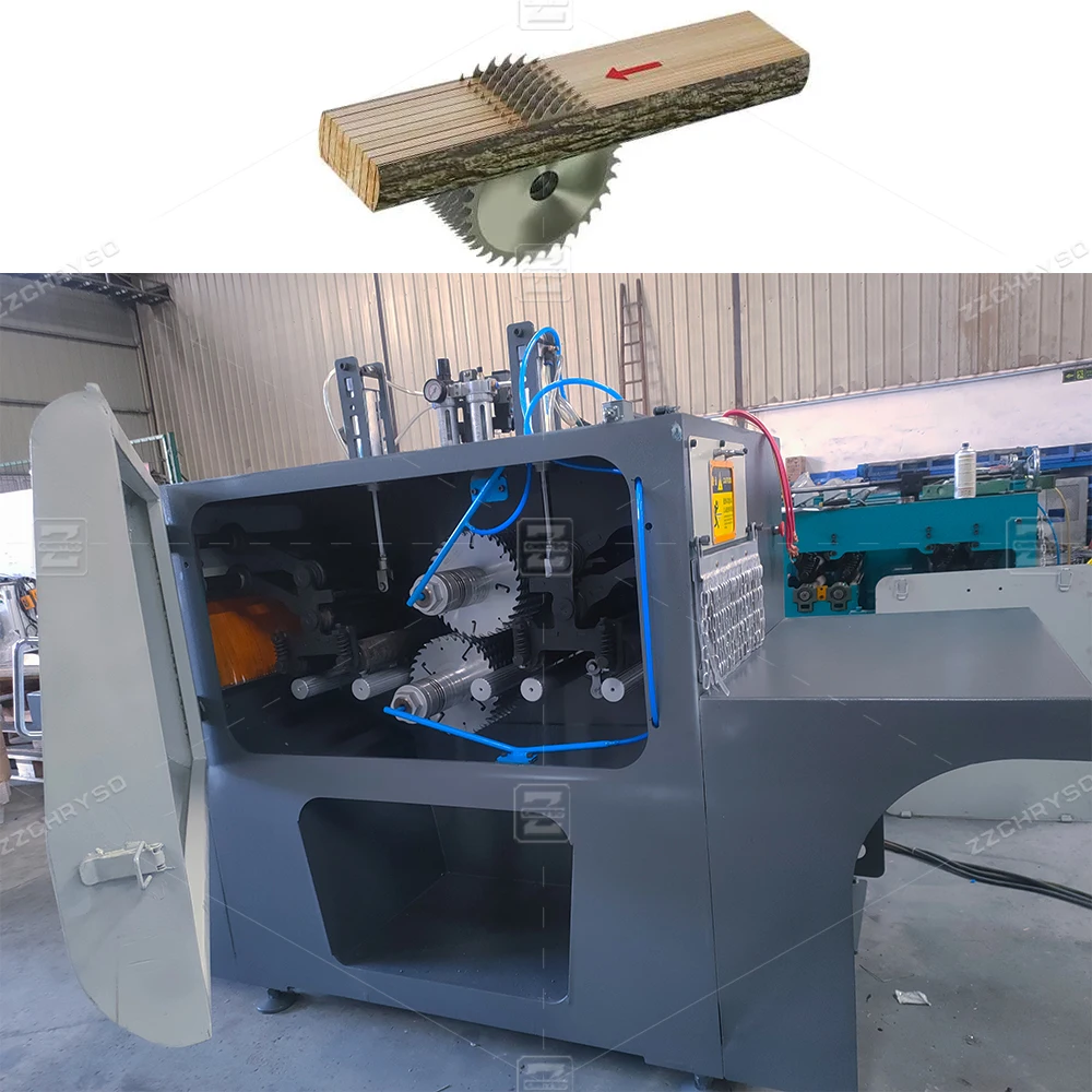 High speed multi rip saw machine multi blade rip saw machine for square wood
