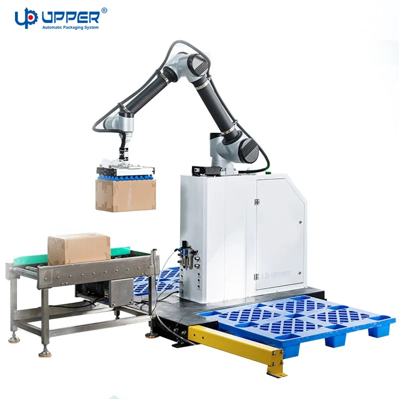 Stacking robot stacker arm / Upper food carton box Robot Palletizer for Light industrial food beverage packaging