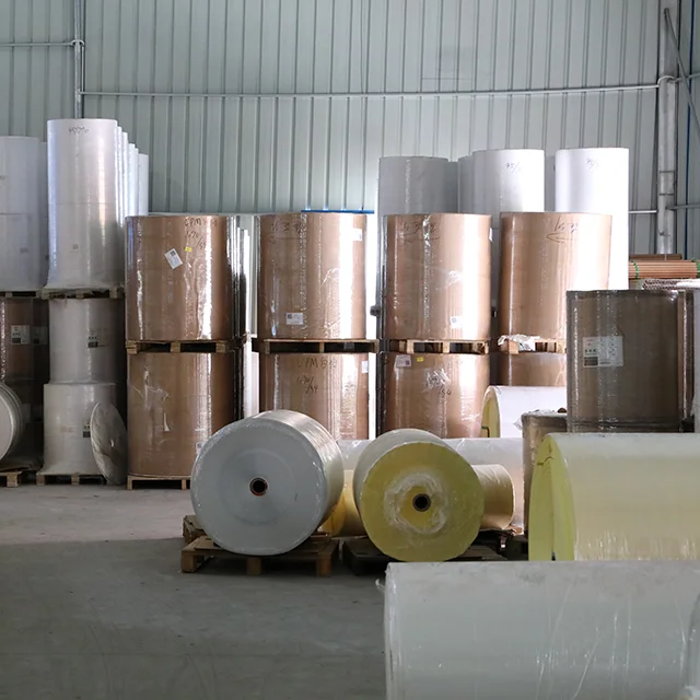 Likexin Custom Semi Gloss Glassine Strong Adhesive Stickers Logo Labels Price Label Raw Material Jumbo Rolls