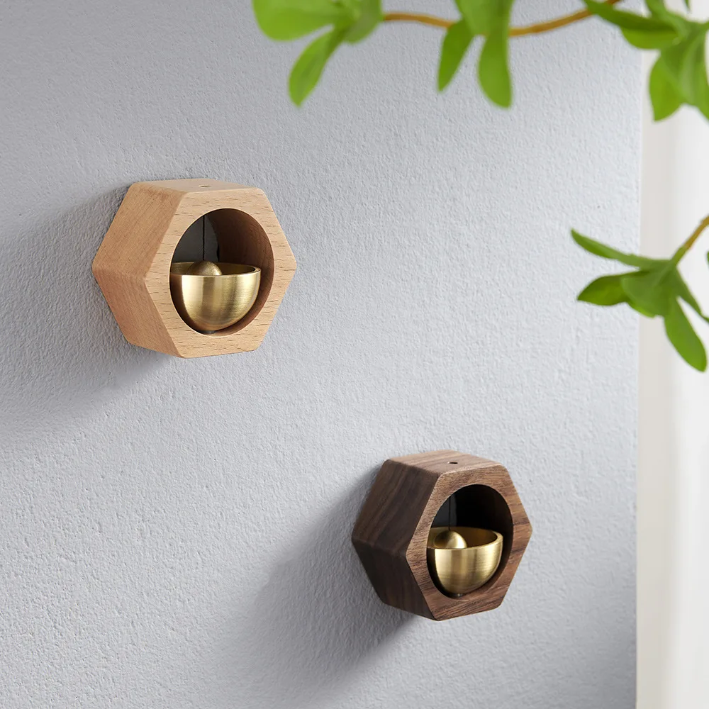 Most Popular Wholesale Cheap Home Decor Natural Solid Wood Hanging Wind Chime Bells