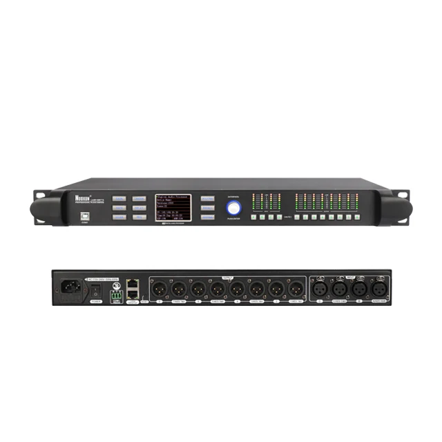 FIR AES DSP 96K Professional Equalizer 4x8 Speaker Management System Digital Signal Video Dsp Audio Processor