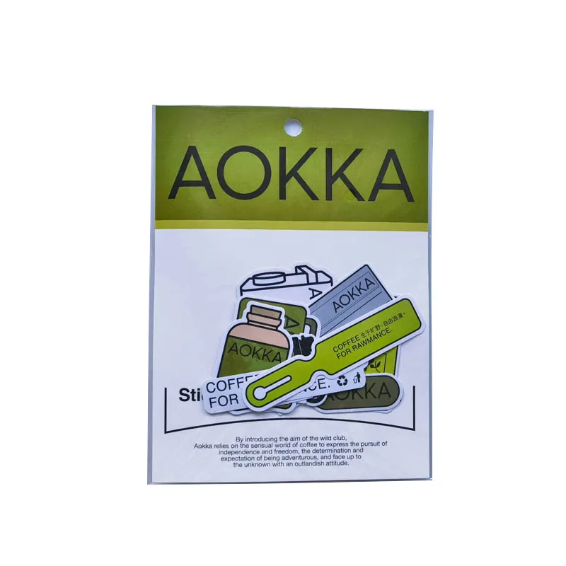 Waterproof Cartoon Sticker Packs in OPP Bag for Promotion Use Die Cut PVC Vinyl Custom Sticker Packs