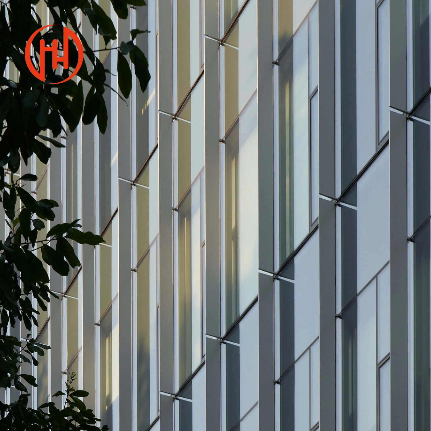 OEM Public Building Insulated Lowe Glass Safety Curtain Wall Aluminum Facade