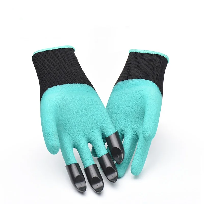 Garden glove with Claws Waterproof Household Digging Planting Hand Protect Proof With 4 Claws For Digging and Plantin