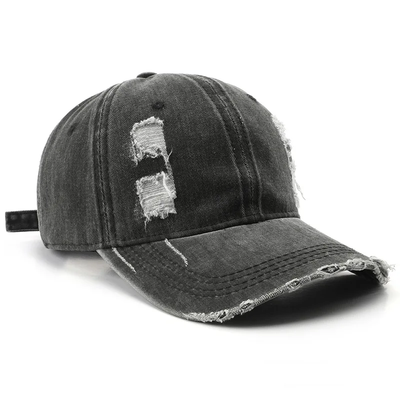 Custom Low Profile Vintage Washed Distressed Cotton Dad Hat Adjustable Baseball Cap