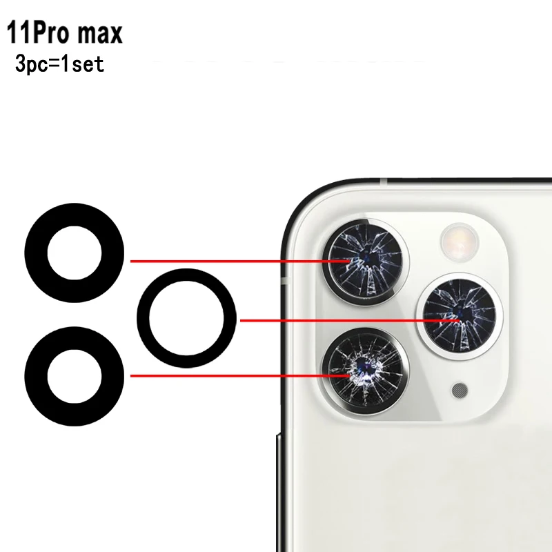Original Back Rear Camera Lens Glass Replacement For iPhone XR XS MAX 11 PRO MAX 12 13PRO 14 14 PRO MAX Camera Glass