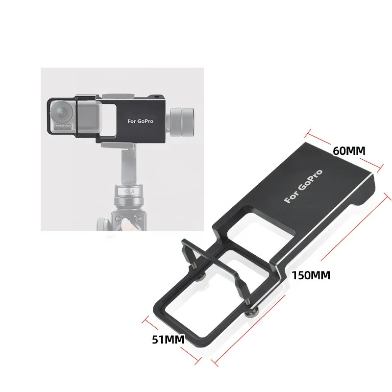  Gopros для Heros Gimbal Shoot адаптер 6 5 4 3 + Yi 4k переключатель Монтажная пластина Dji Osmo Zhiyun Smooth Q подключение мобильного