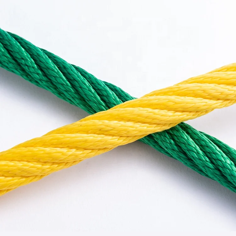 China 16mm Twist Combination Rope Steel Wire Core 4 6 Strands PP Polyester Danline Fishing Playground Rope Climbing Net Cord
