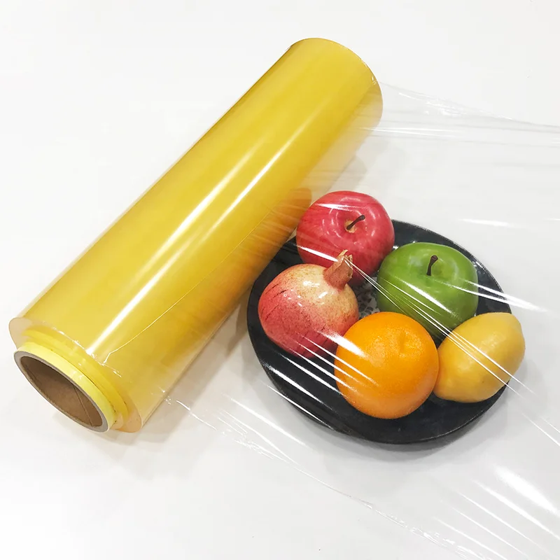 
Hot sell PVC stretch food grade plastic jumbo roll shrink cling film for food 