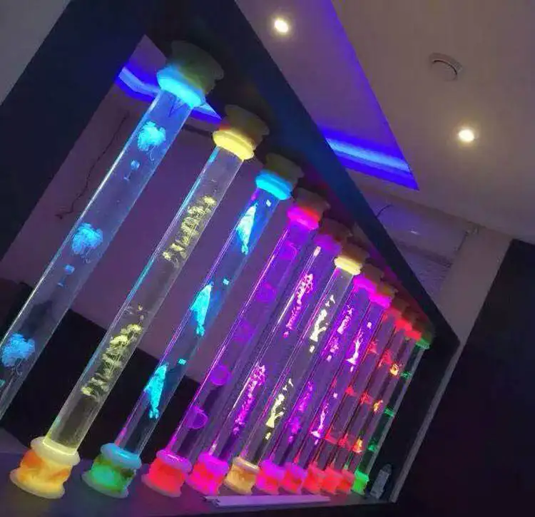 Latest Models Tough Clear Custom Size Glass Pillars Outdoor Exterior Glass Stair Railing Pillars