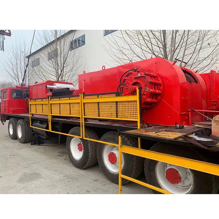 hydraulic workover rig oil drilling rig price 550hp workover rig equipment