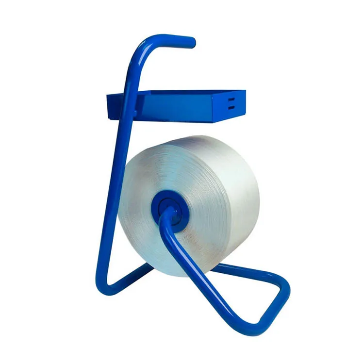 JH-Mech Industrial Strapping Dispenser For Poly Strapping With Spacious Tray Sturdy Handheld Heavy-Duty Strapping Band Dispenser