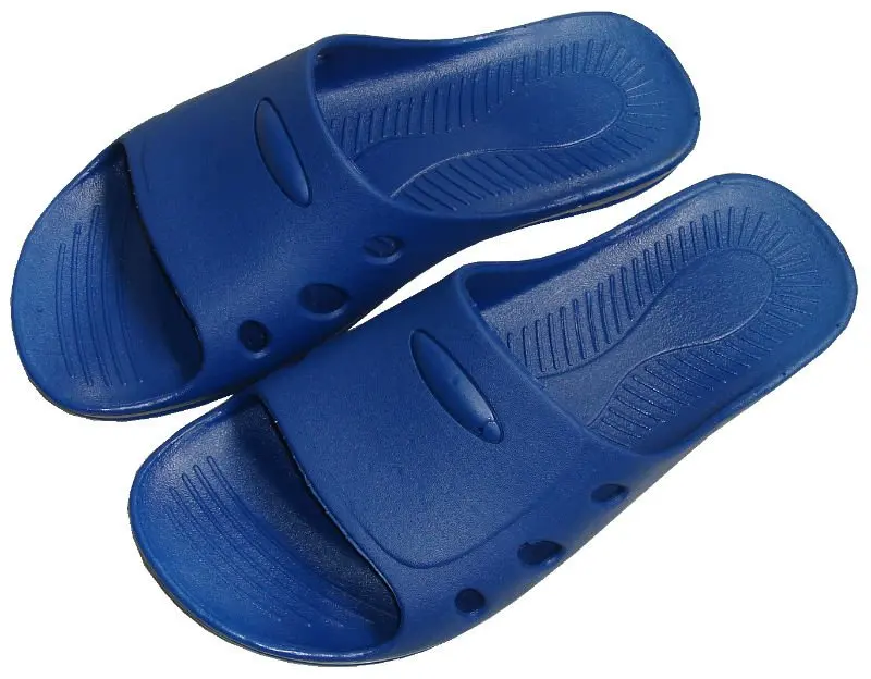 Top Quality Blue white SPU material laboratory work cleanroom antistatic ESD slipper esd conductive safety shoes