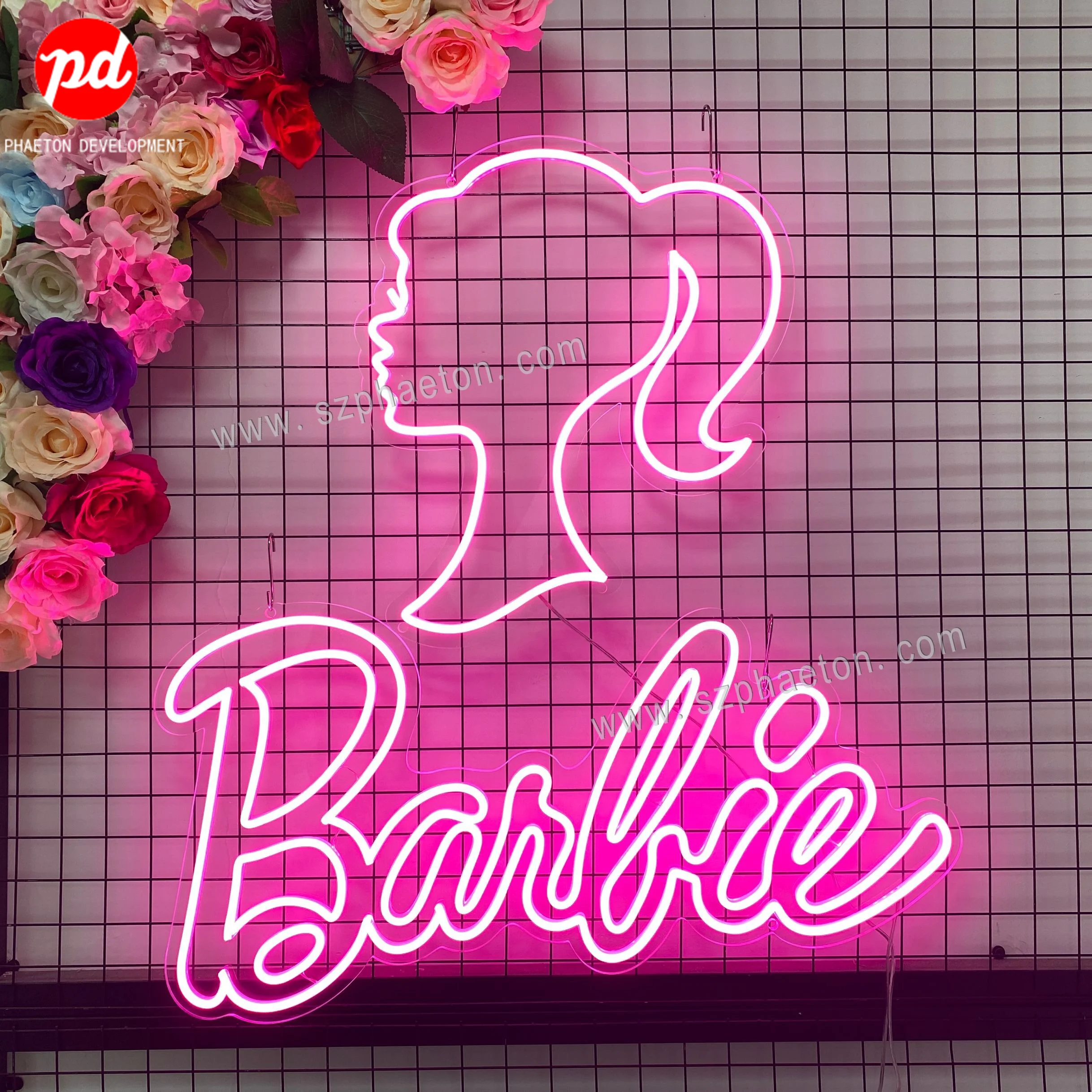 Barbie Girl Decoration Neon Light Sign Fabulous Barbie Theme Party for 1st 2nd 3rd 4th 5th Birthday