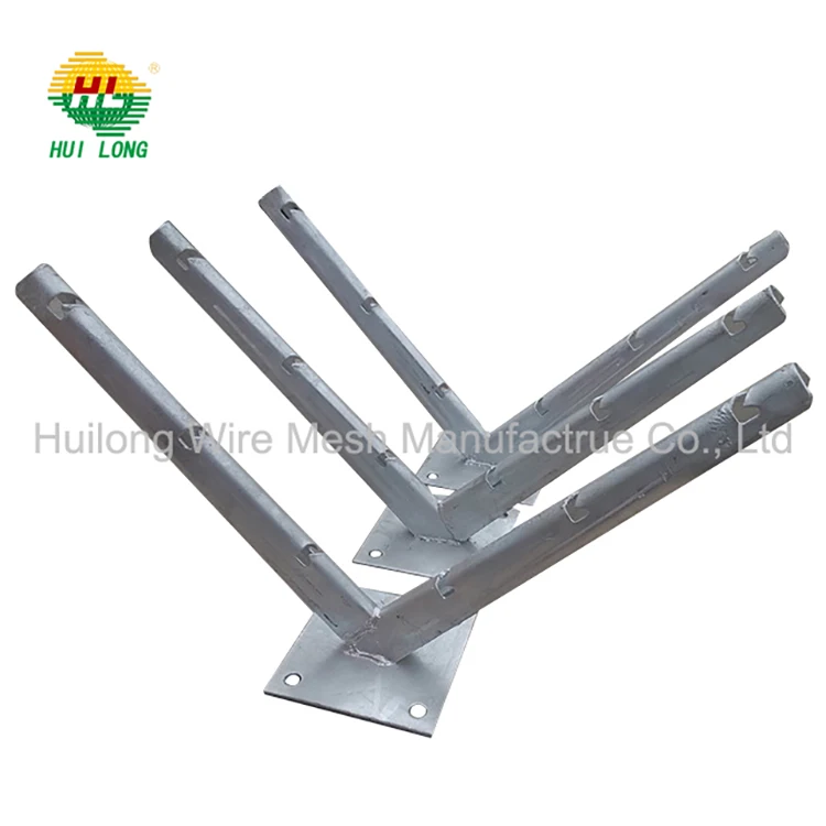 Price Barbed Wire Double Razor Tape Brackets For Concrete And Brick Fences With Reinforced Barbed