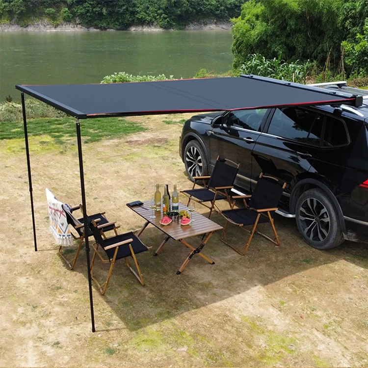 Heavy Duty Outdoor Camping Vehicle Awning Rooftop Retractable 4wd 4x4 Car Side Awning for Jeep/SUV/Truck/Van
