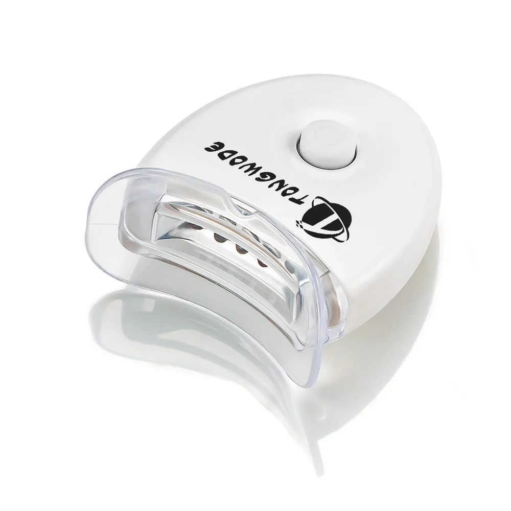 Home Teeth Whitening Kit White LED Light with Mouth Tray Accelerated Whitening Battery Teeth Whitening Light With Mouth Tray