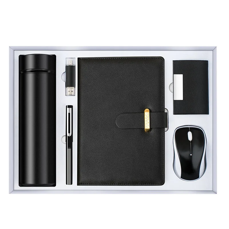 Vacuum cup pen USB flash drive A5 notebook name card holder mouse teacher appreciation gift bulk set