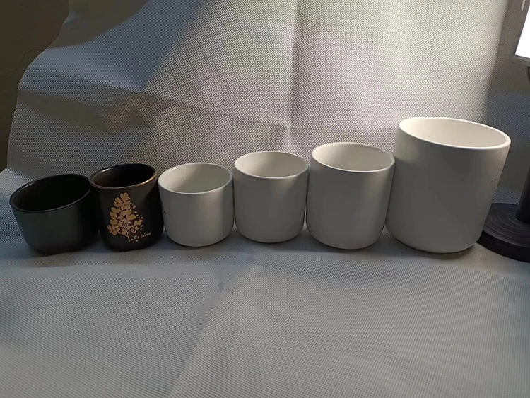 Luxury Ceramic containers vessels Candle Jars for scent wax