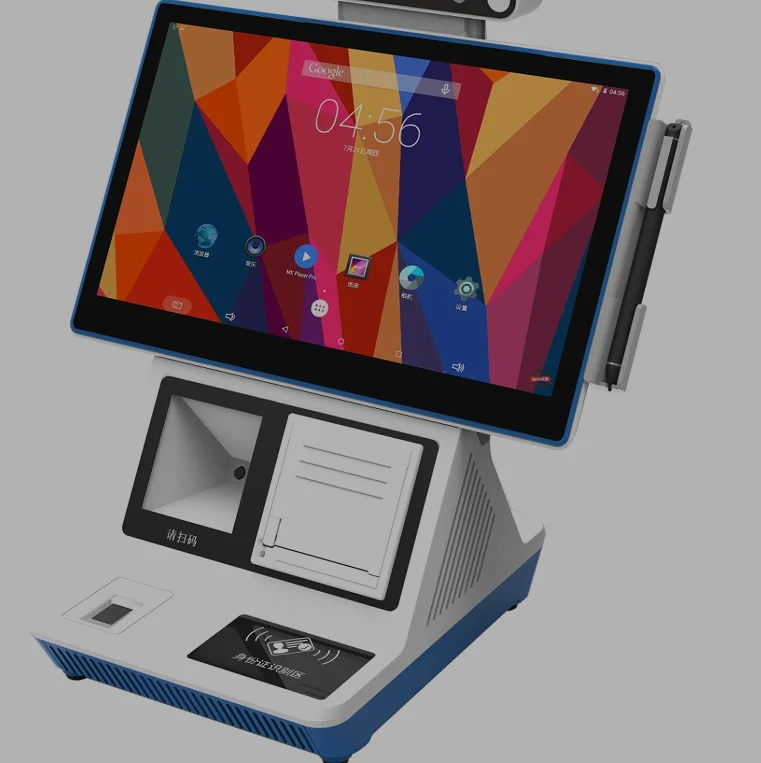 10 дюймов android POS машина QR код сканирования и 80 мм Принтер кассовый аппарат финансовое оборудование