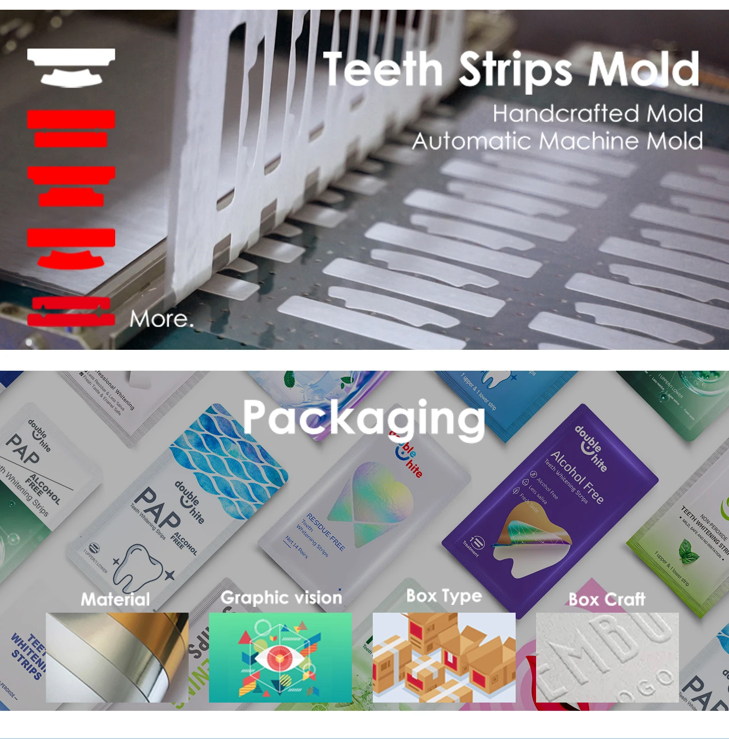 Charcoal Flavoured Formula Effective Teeth Whitening Strips Non Toxic New Design Wholesale