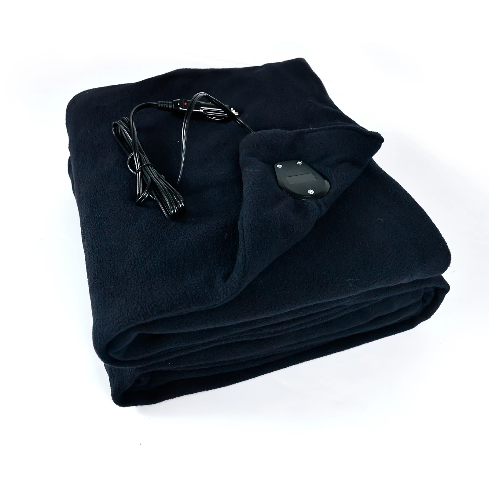 Electric Car Blanket- Heated 12 Volt Fleece Travel Throw for Car and RV-Great for Cold Weather