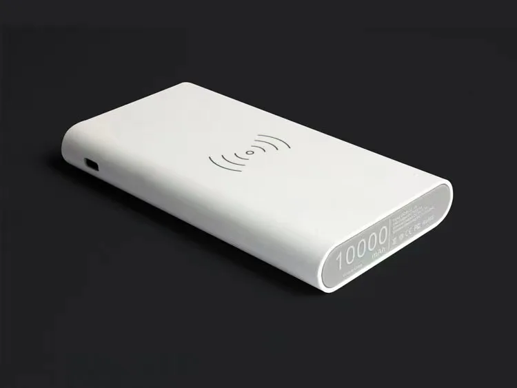 10000mah Power Bank External Battery Bank Built-in Wireless Charger Powerbank Portable QI Power Bank