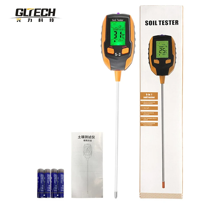 Измеритель температуры почвы GLTech 2 в 1 EC-8801 многоизмеритель