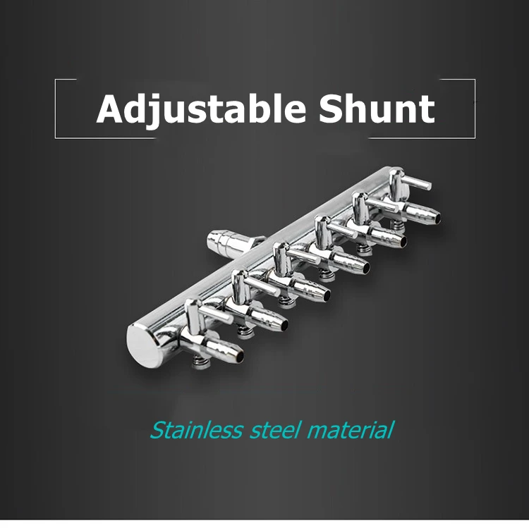 fish tank 304 stainless steel  Aquarium accessories Adjustable shunt diverter Four head splitter Corrosion resistance