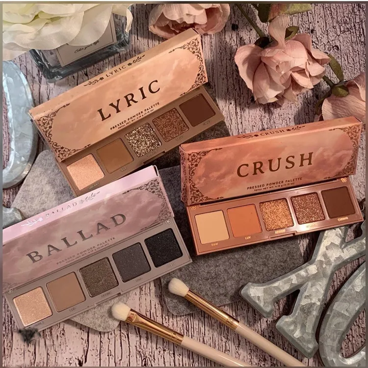 Top Selling 5 Colors Eyeshadow Palette Matte Glitter Metallic Eyeshadow Palette