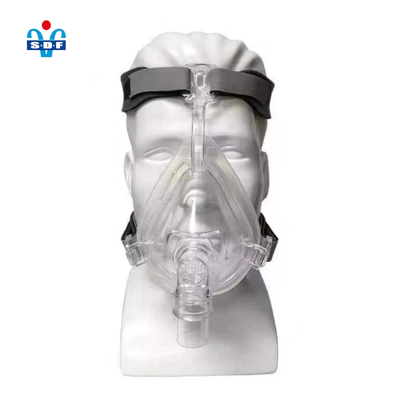High Quality Respiratory CPAP Mask Mouth and Nose Medical Silicone BPAP Breathing Mask